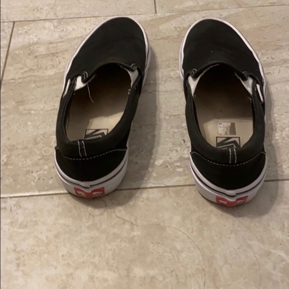 authenic black slip on vans!